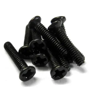 KM210 M2 x 10mm 2 x 10 Black Cross Flat Head Countersunk Screw x10 Metric Thread