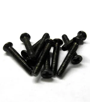 KM212 M2 x 12mm 2 x 12 Black Cross Flat Head Countersunk Screw 10 Metric Thread