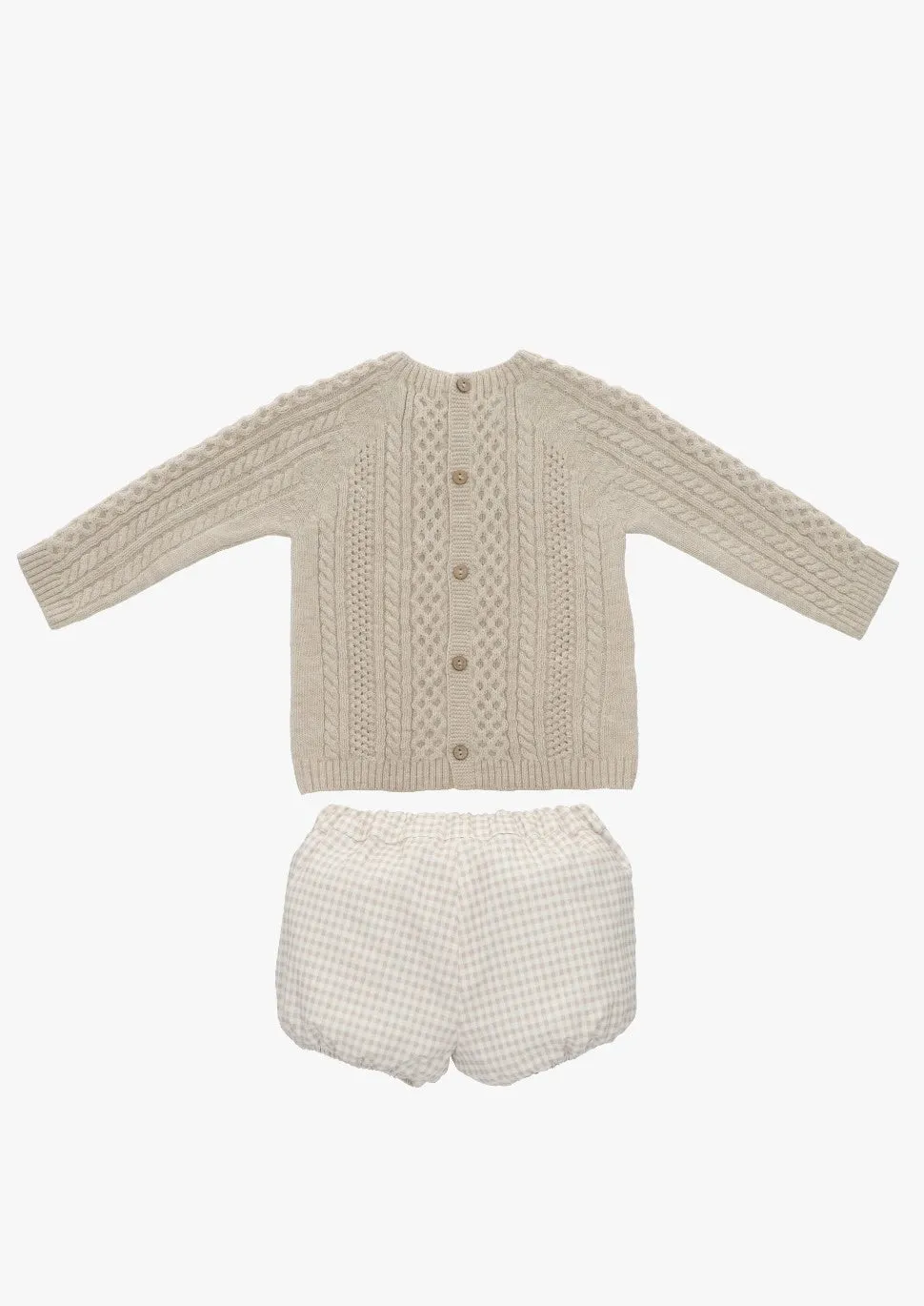Knitted Jumper and Shorts Set