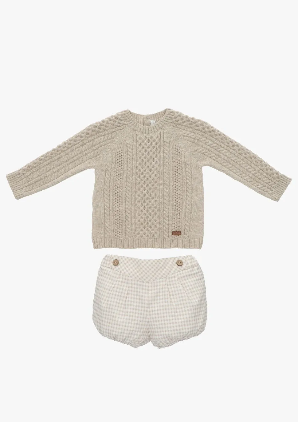 Knitted Jumper and Shorts Set