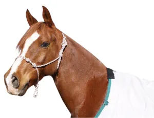 Knotted Rope Halter White Fleck