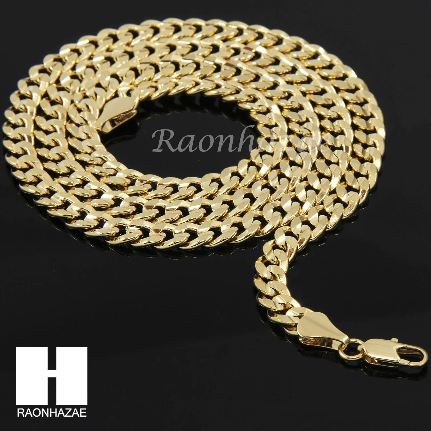 KODAK BLACK GOAT CHARM DIAMOND CUT 30" CUBAN CHAIN NECKLACE SET G24
