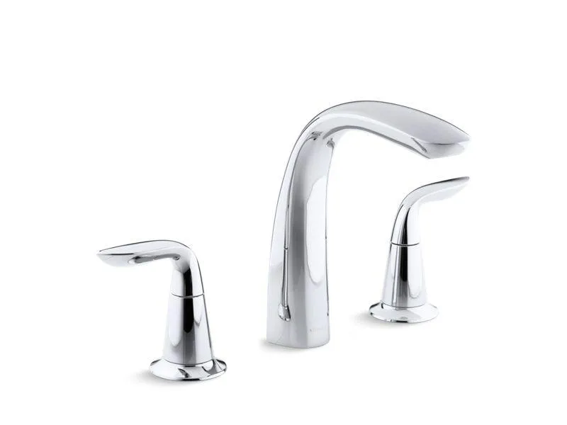 KOHLER K-T5323-4 Refinia Bath faucet trim for high-flow valve with lever handles , valve not included