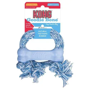 Kong Puppy Goodie Bone with Rope Dog Toy, X-Small