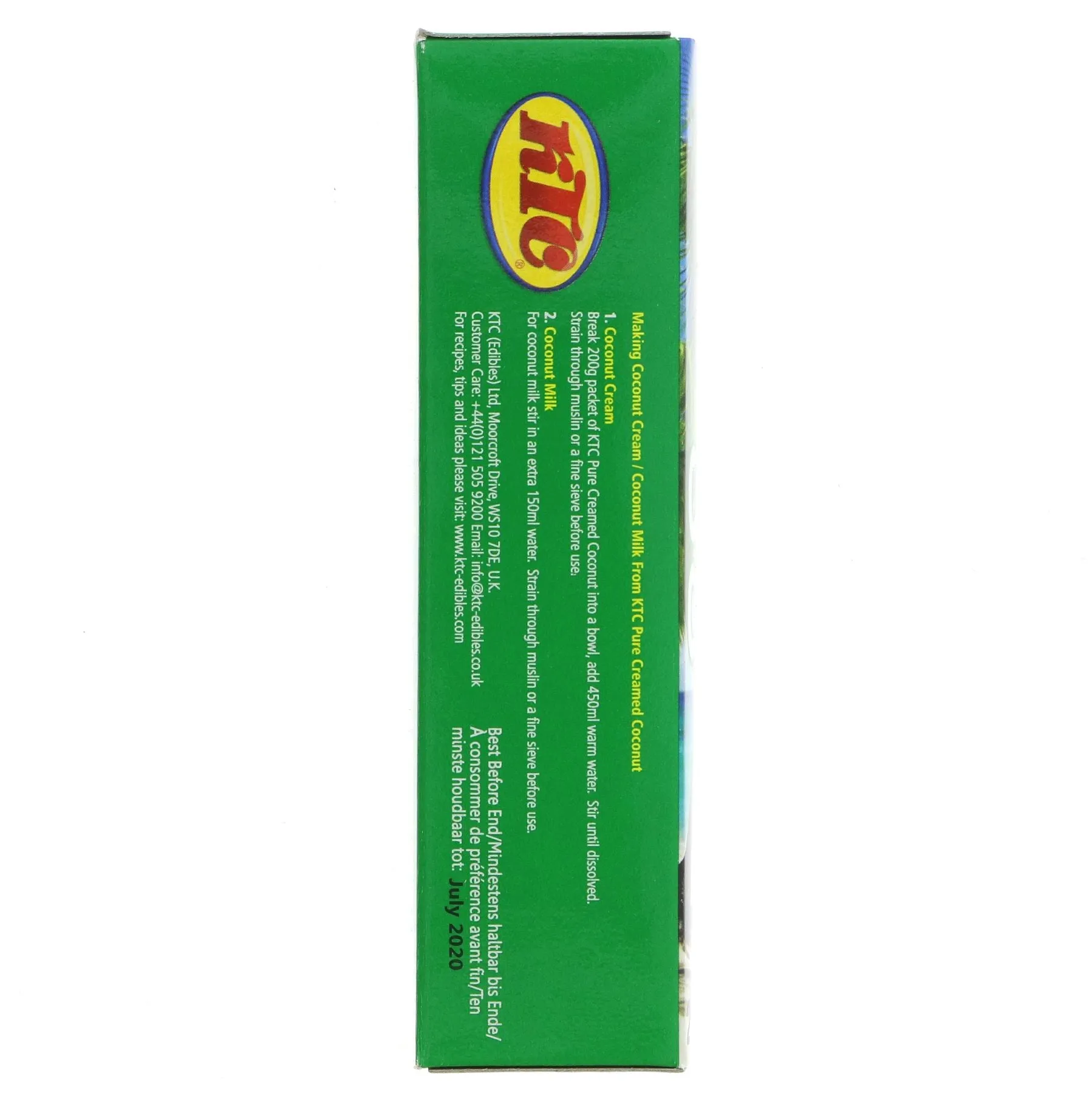 Ktc | Creamed Coconut - Block | 200g