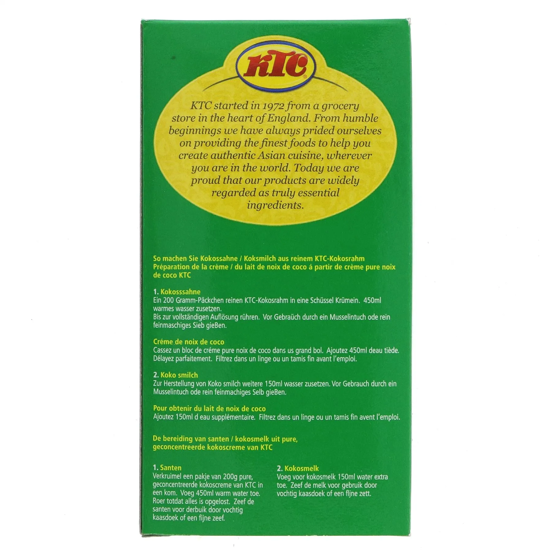 Ktc | Creamed Coconut - Block | 200g