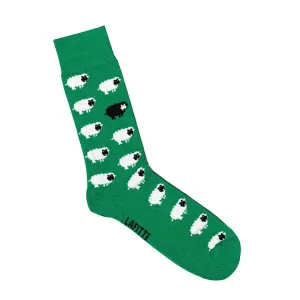 Lafitte Sheep Sock - Green & Navy