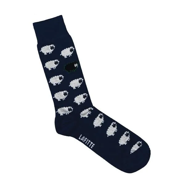Lafitte Sheep Sock - Green & Navy
