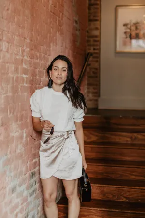 LANEY MINI WRAP SKIRT