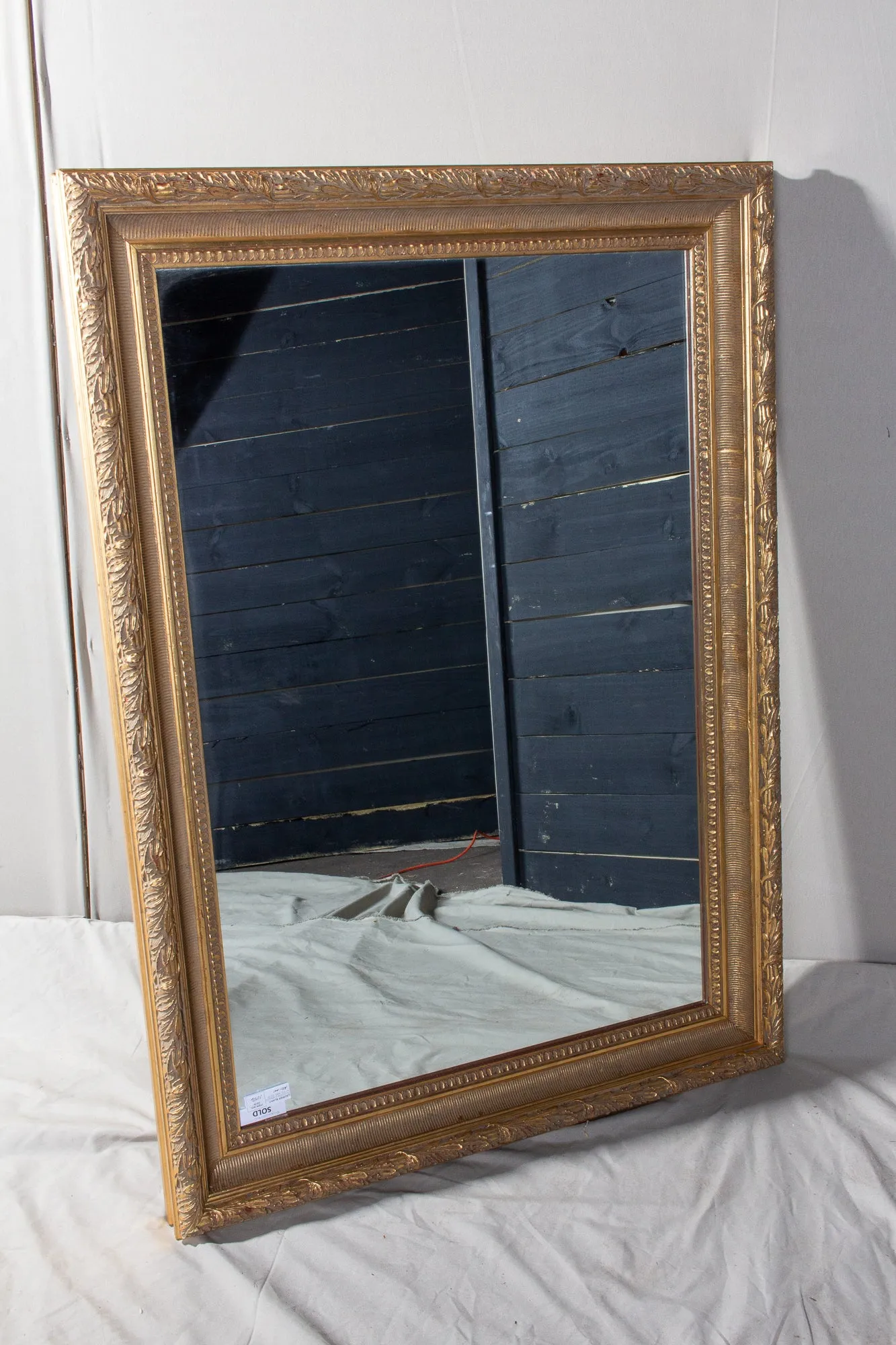 Large Antique French Gilt Frame Mirror