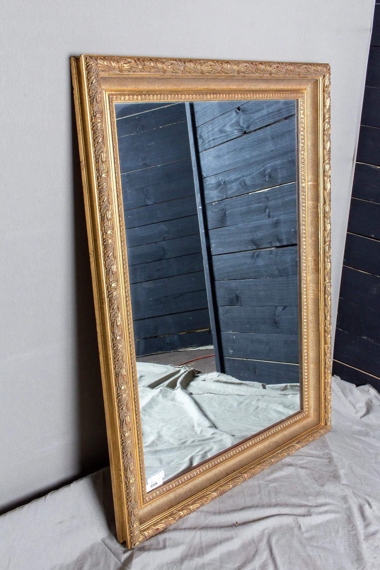 Large Antique French Gilt Frame Mirror