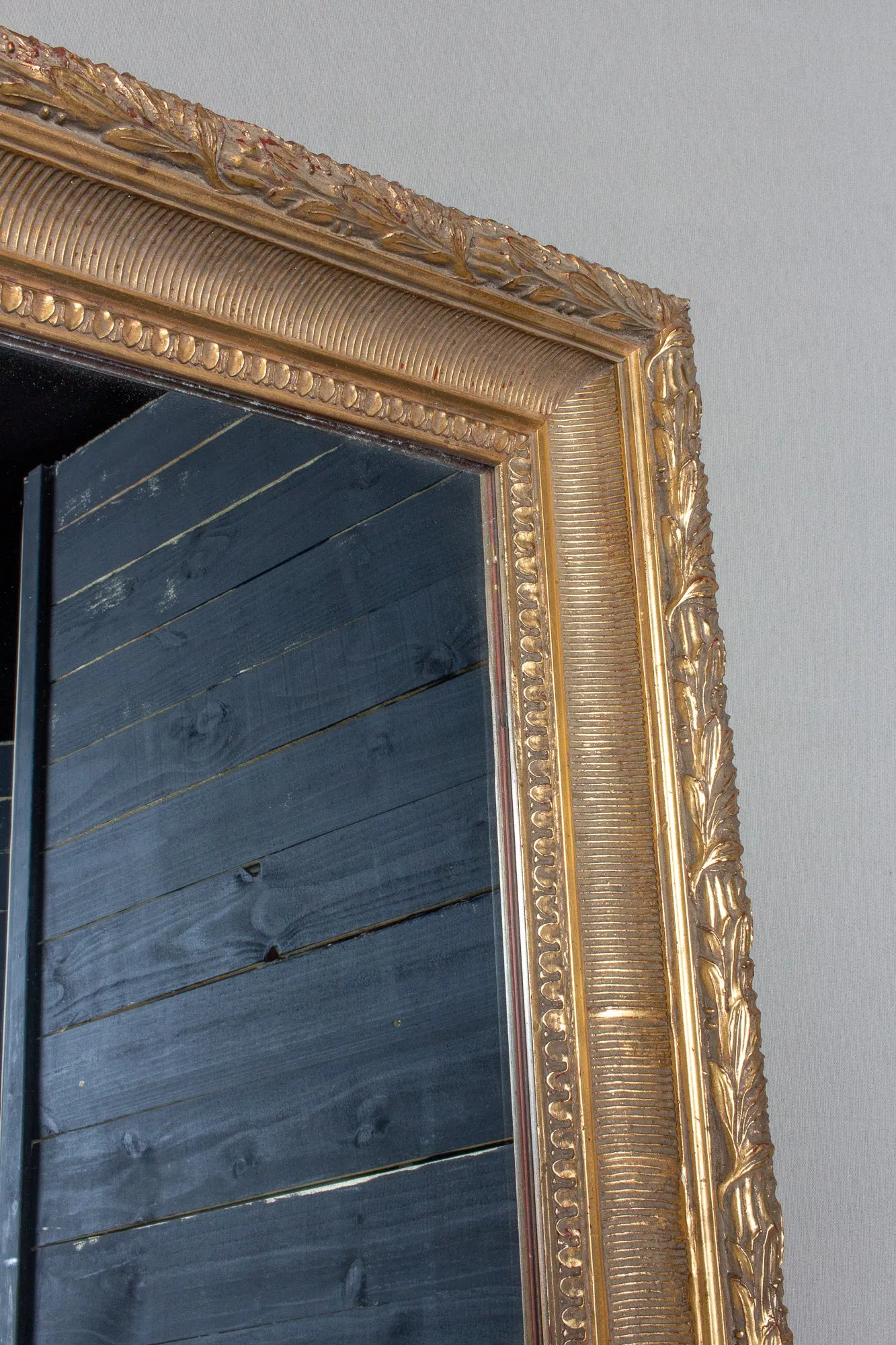 Large Antique French Gilt Frame Mirror