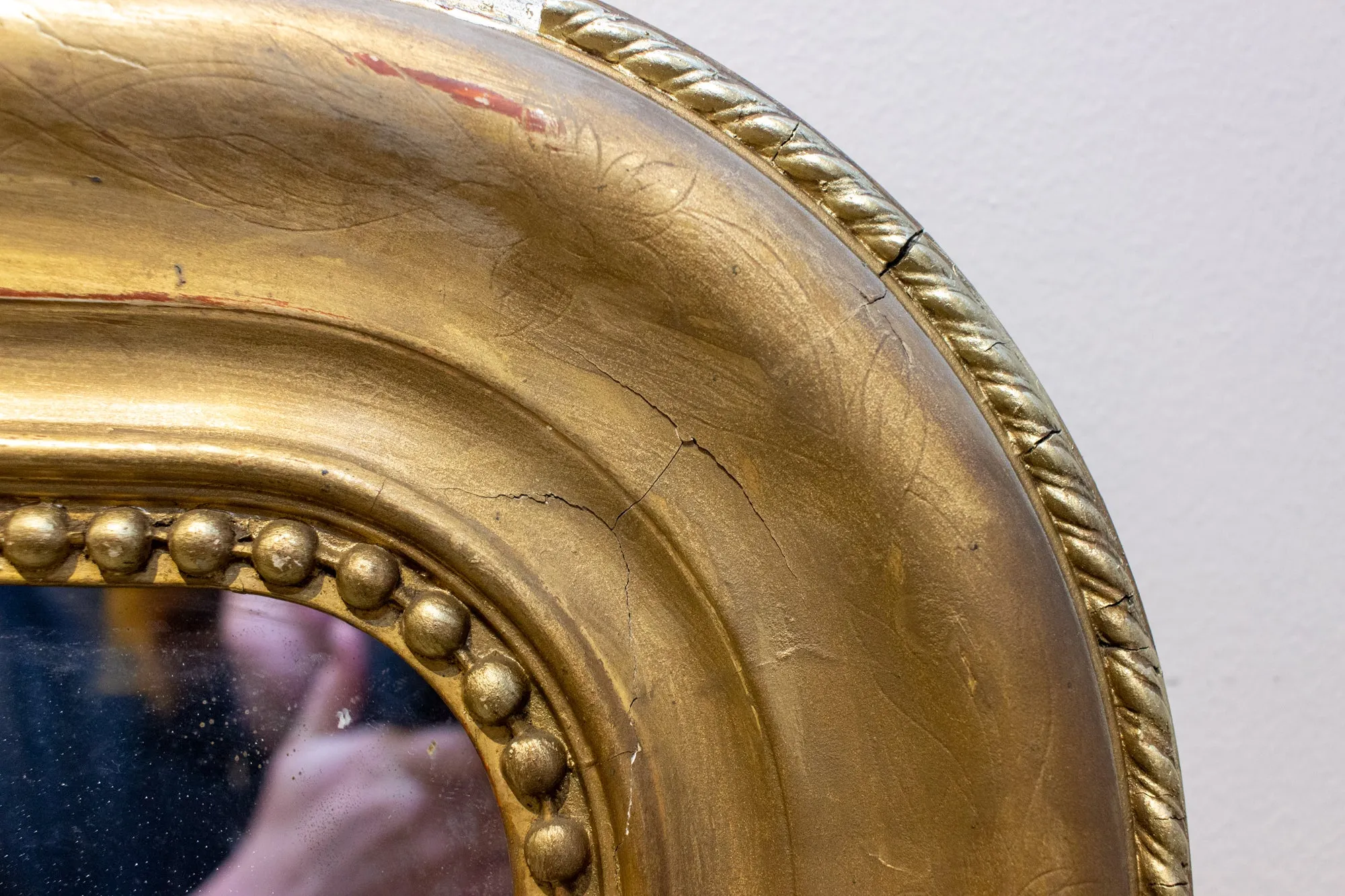 Large Antique French Gilt Louis Philippe Mirror, circa 1830