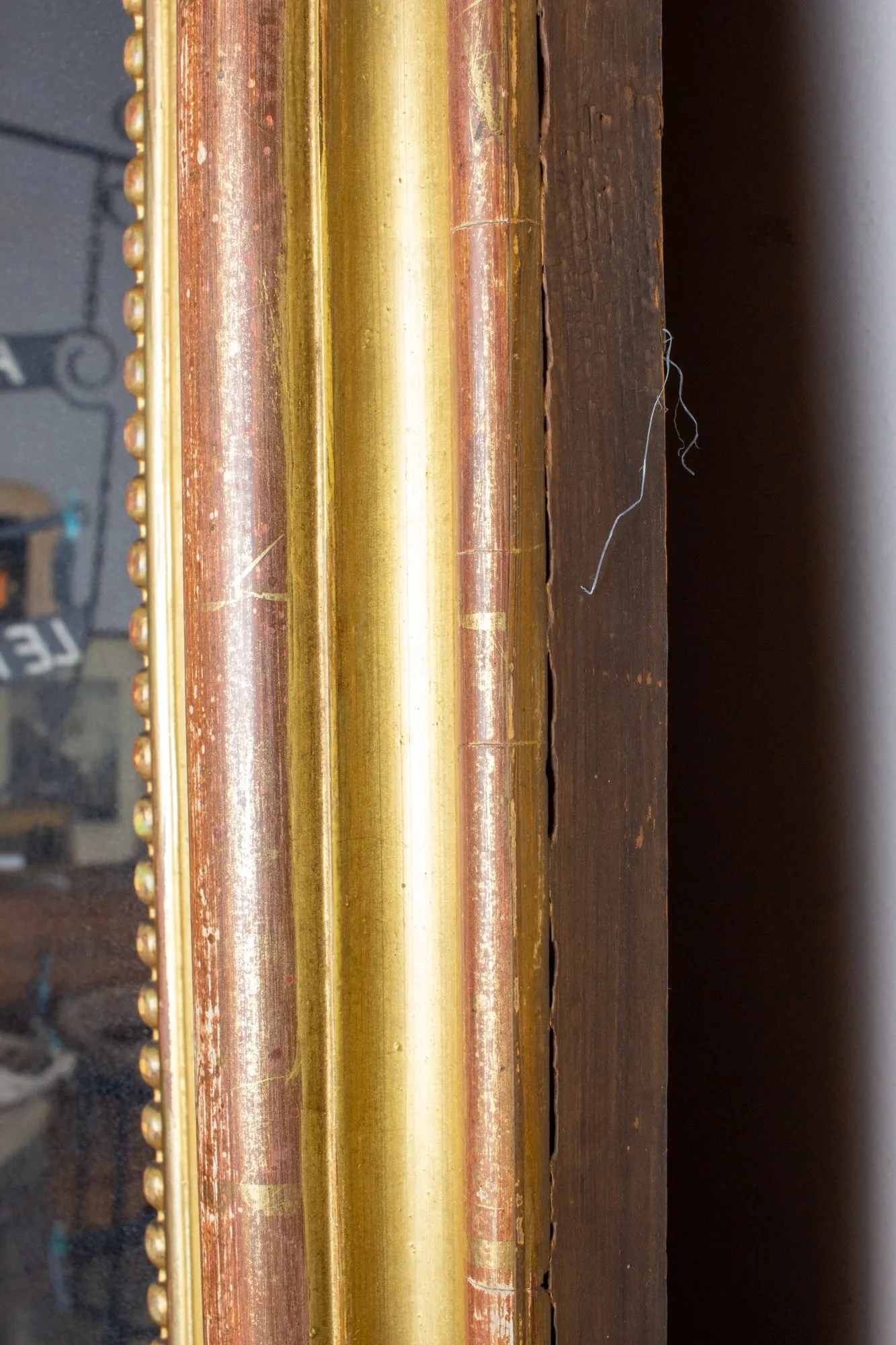 Large Antique French Gilt Louis Philippe Mirror, circa 1830