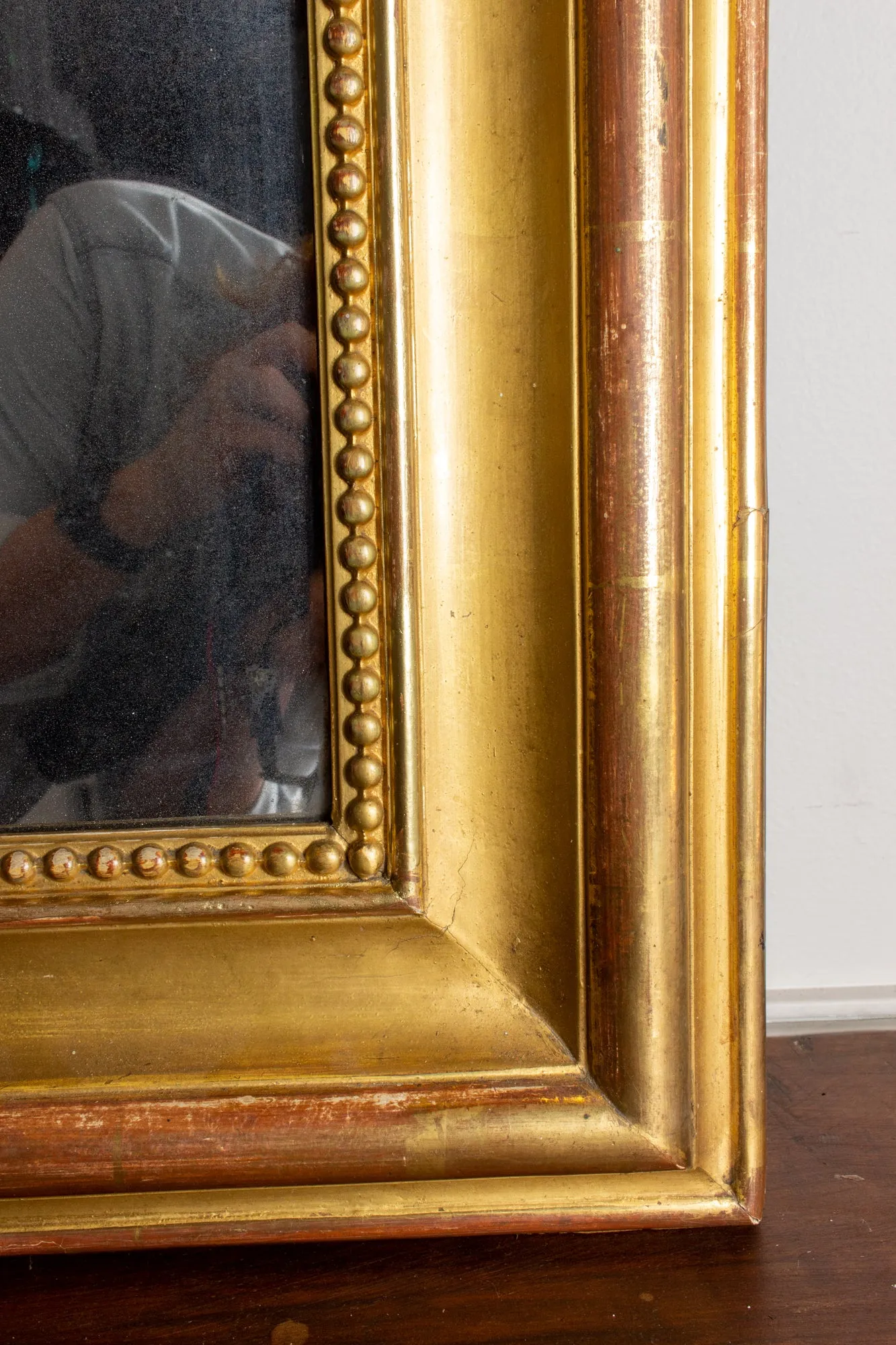 Large Antique French Gilt Louis Philippe Mirror, circa 1830