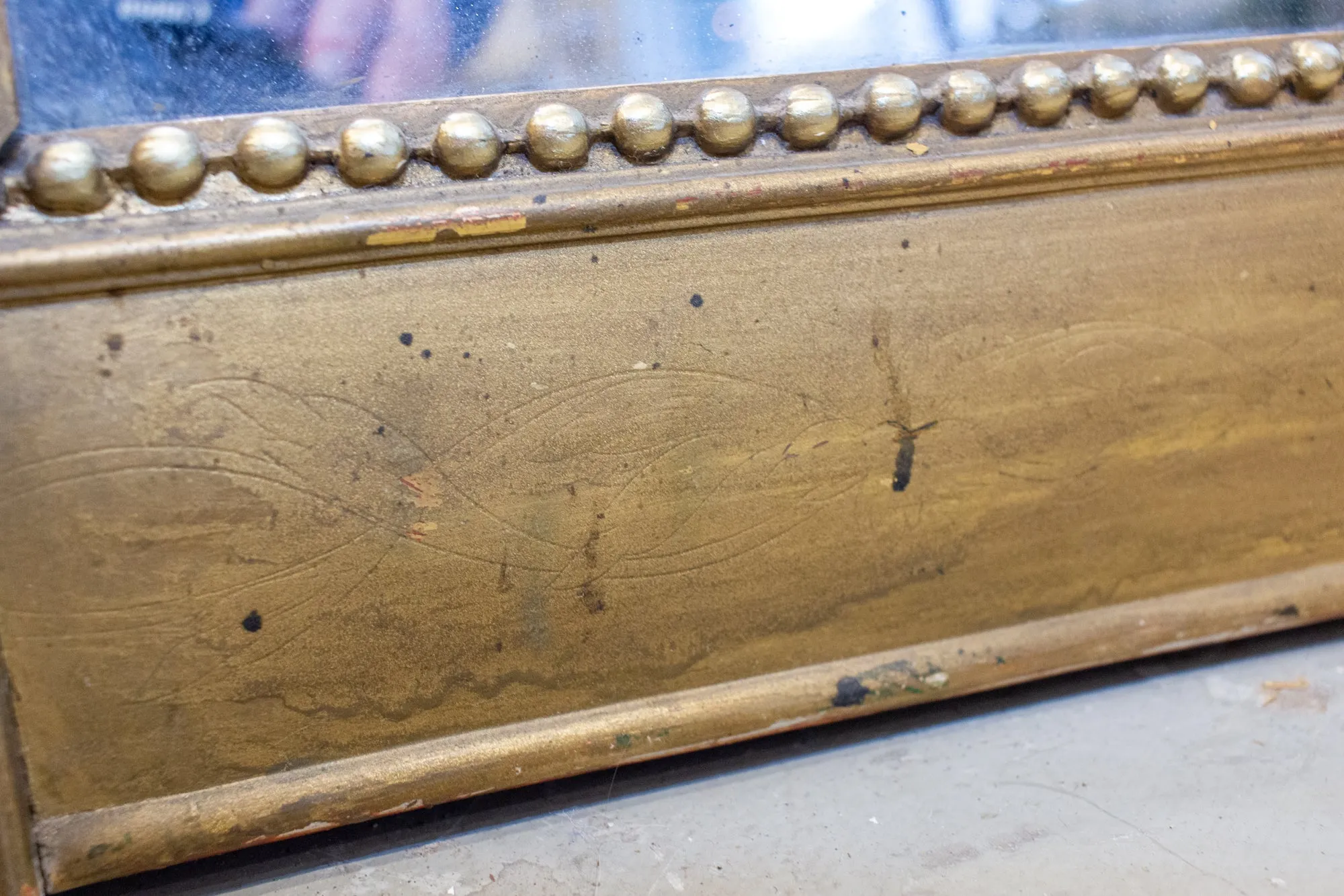Large Antique French Gilt Louis Philippe Mirror, circa 1830