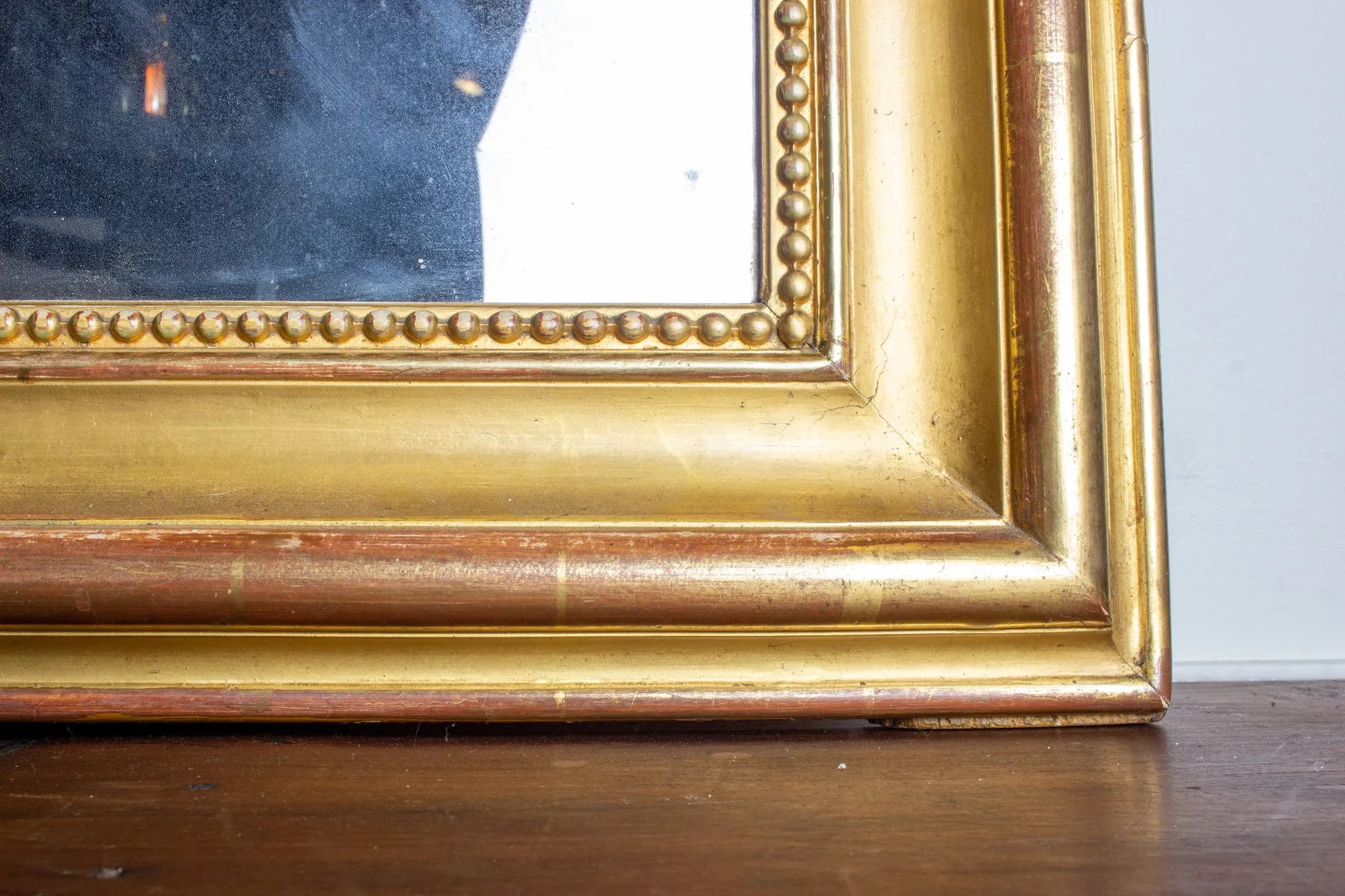 Large Antique French Gilt Louis Philippe Mirror, circa 1830