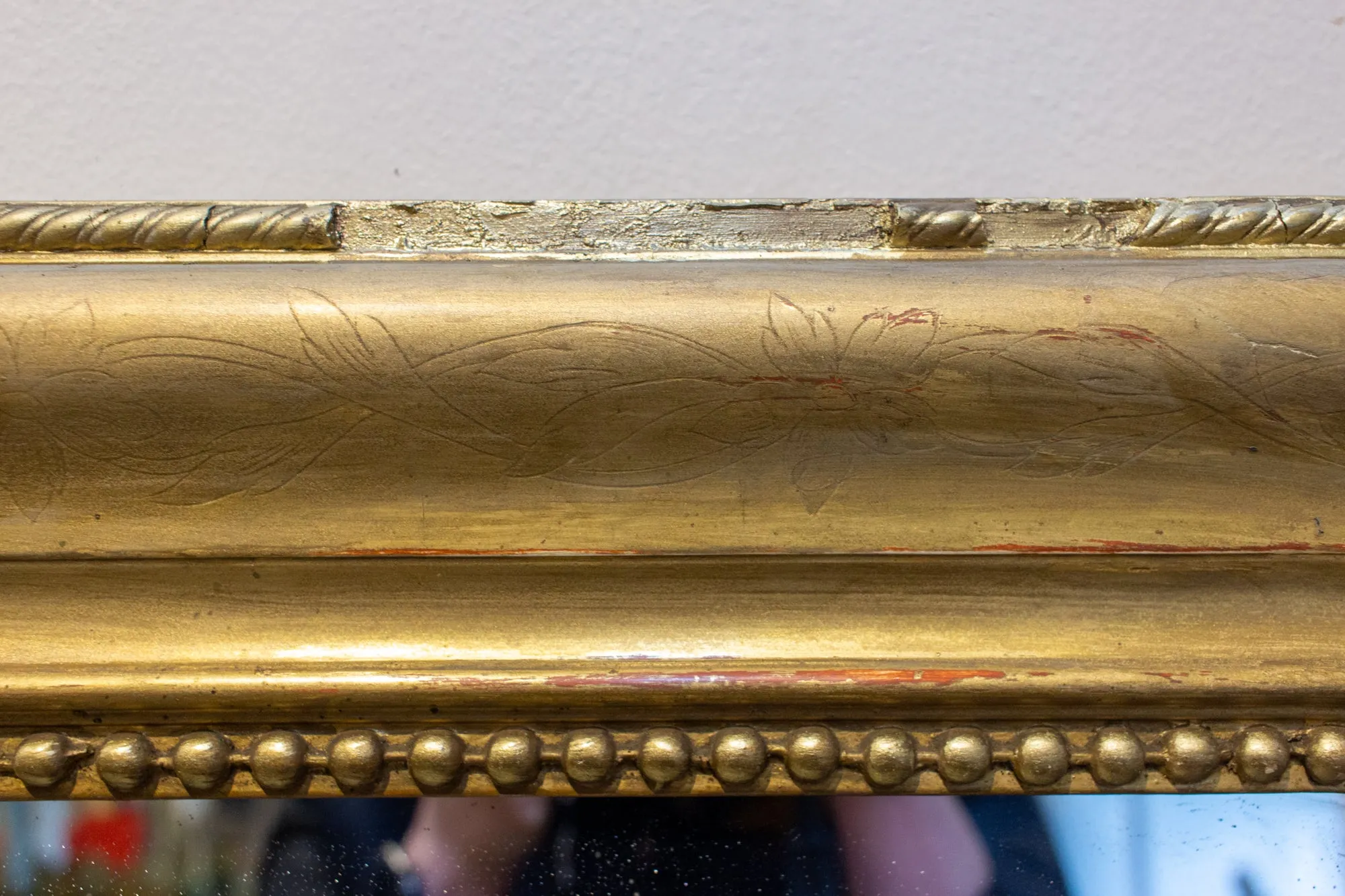 Large Antique French Gilt Louis Philippe Mirror, circa 1830