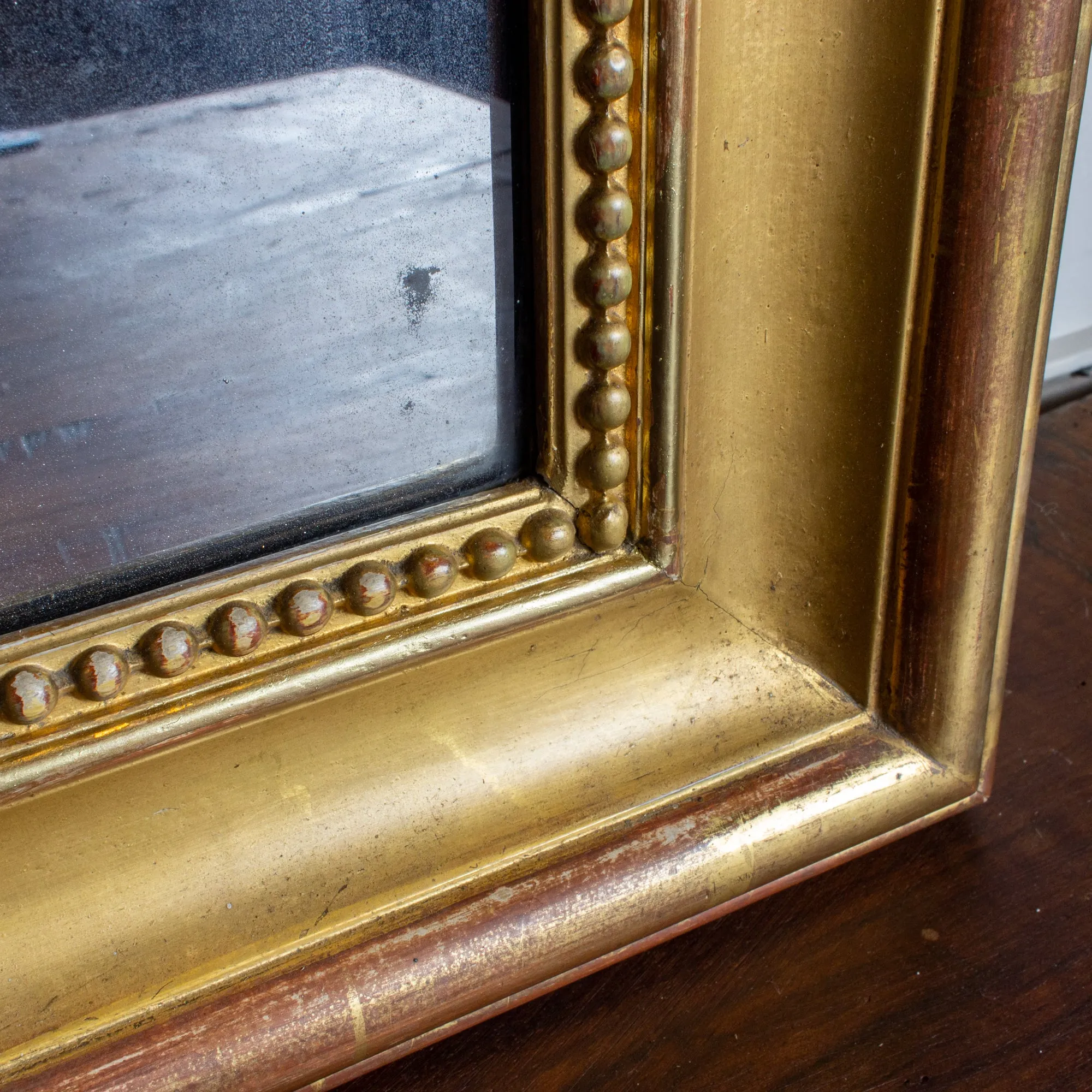 Large Antique French Gilt Louis Philippe Mirror, circa 1830