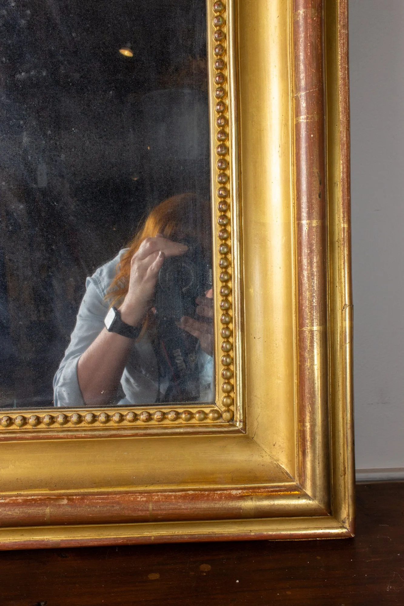 Large Antique French Gilt Louis Philippe Mirror, circa 1830
