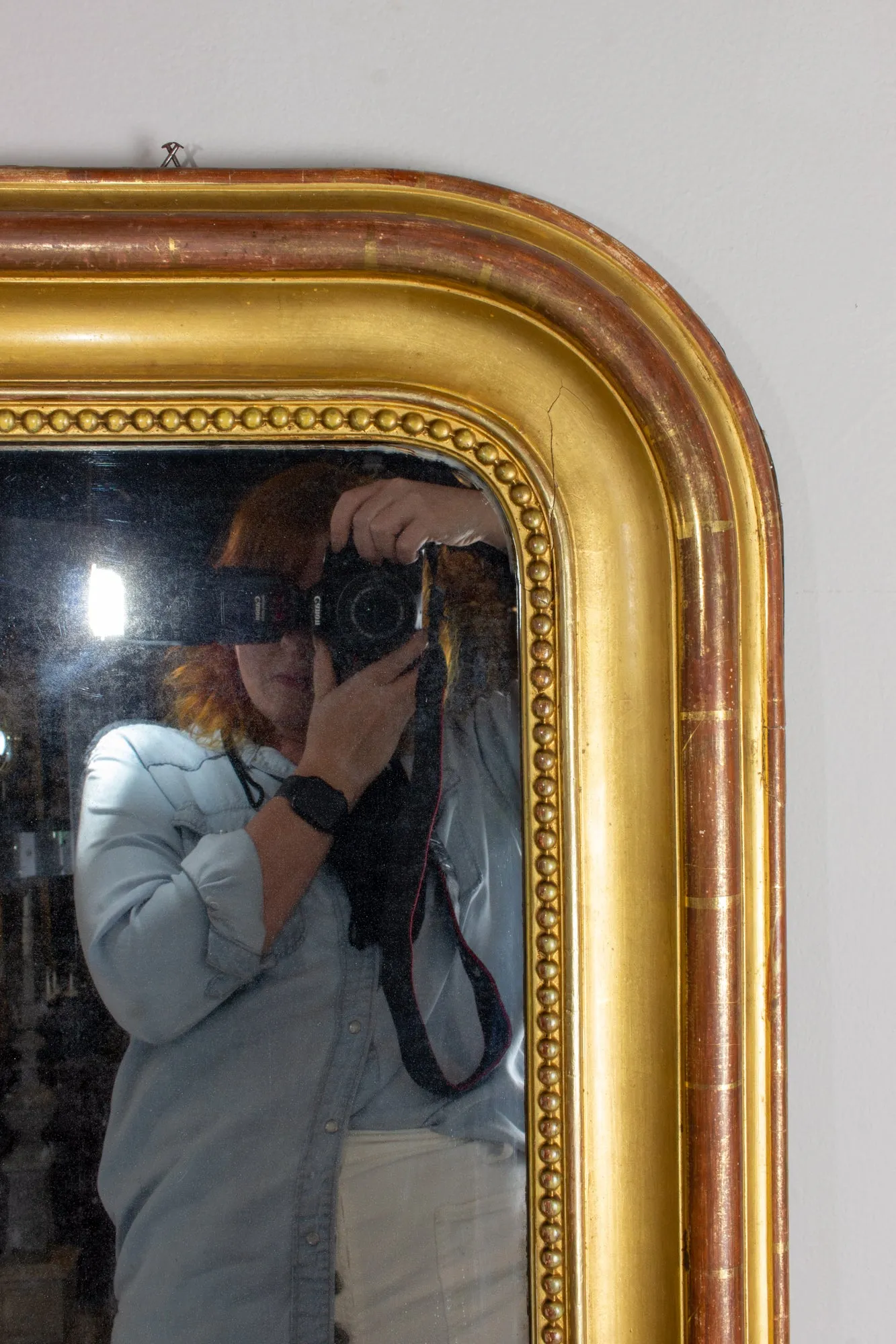 Large Antique French Gilt Louis Philippe Mirror, circa 1830