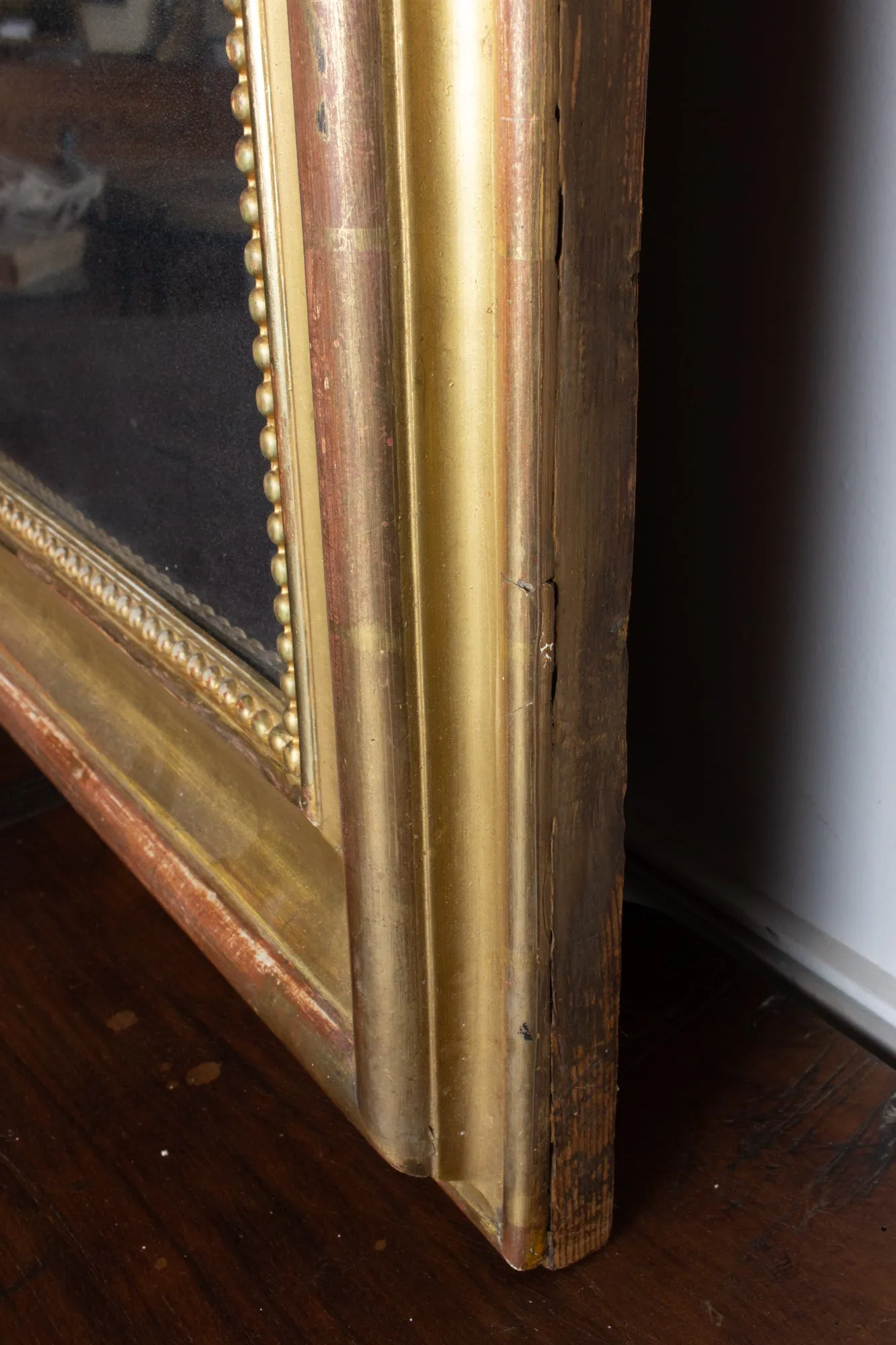 Large Antique French Gilt Louis Philippe Mirror, circa 1830