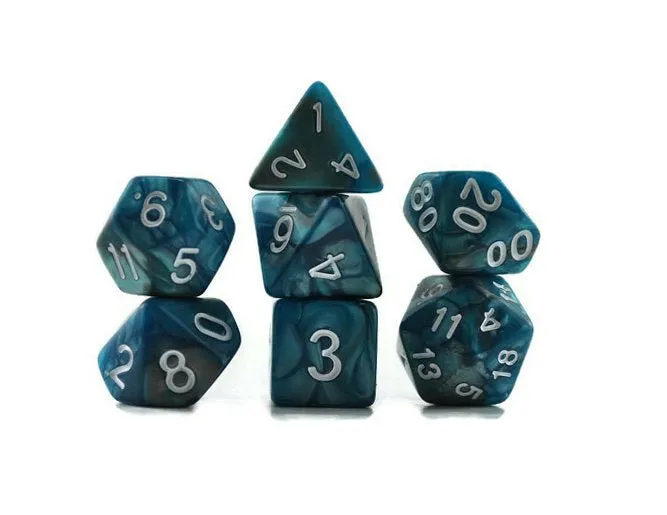 Large dice bag, dice and notebook, Medallion patterned