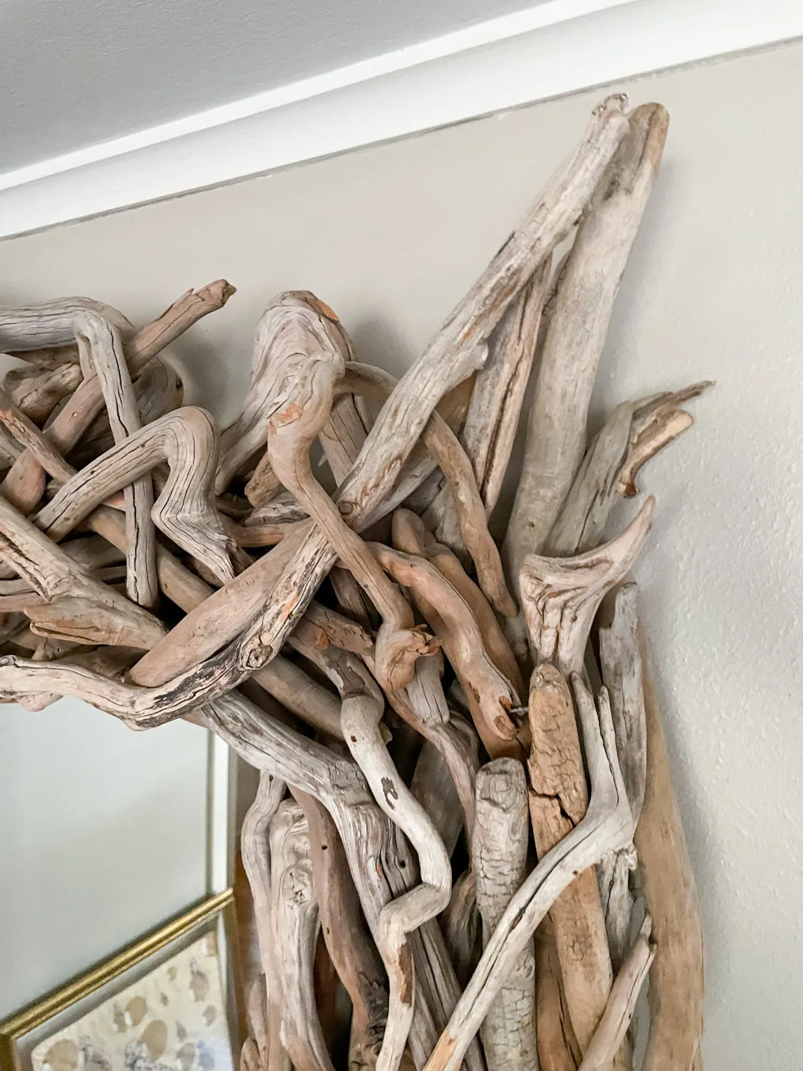 Large Scale Artisan Made Driftwood Mirror