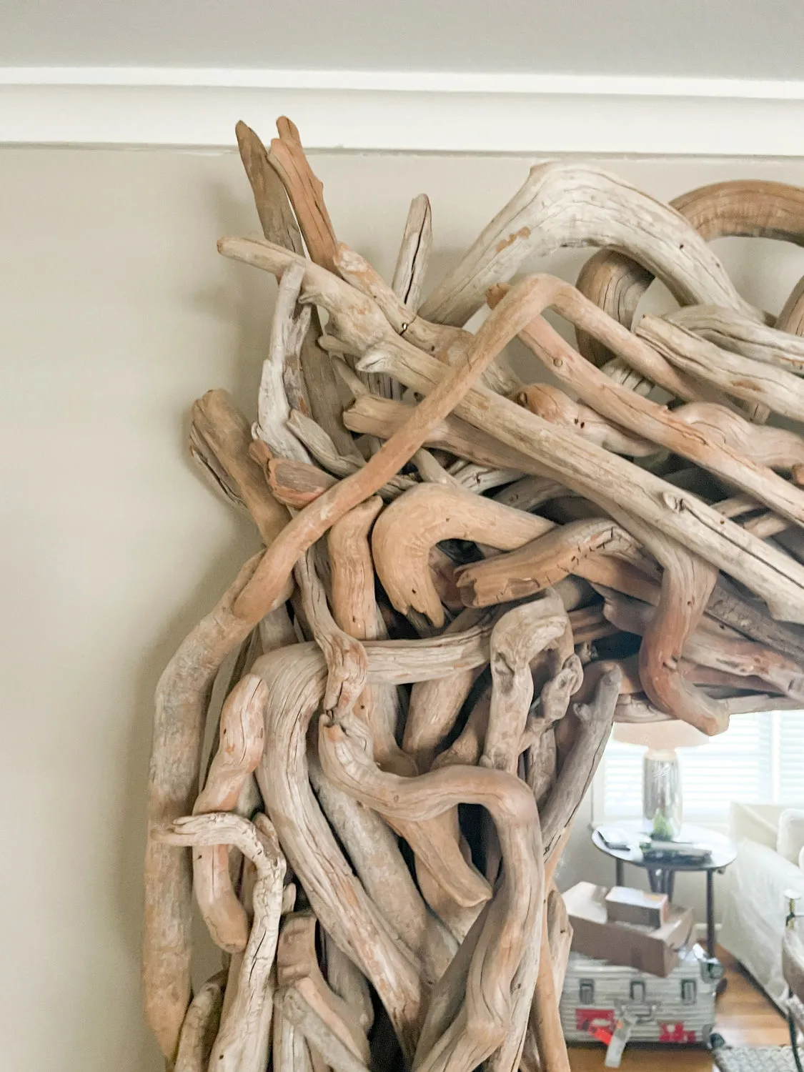 Large Scale Artisan Made Driftwood Mirror