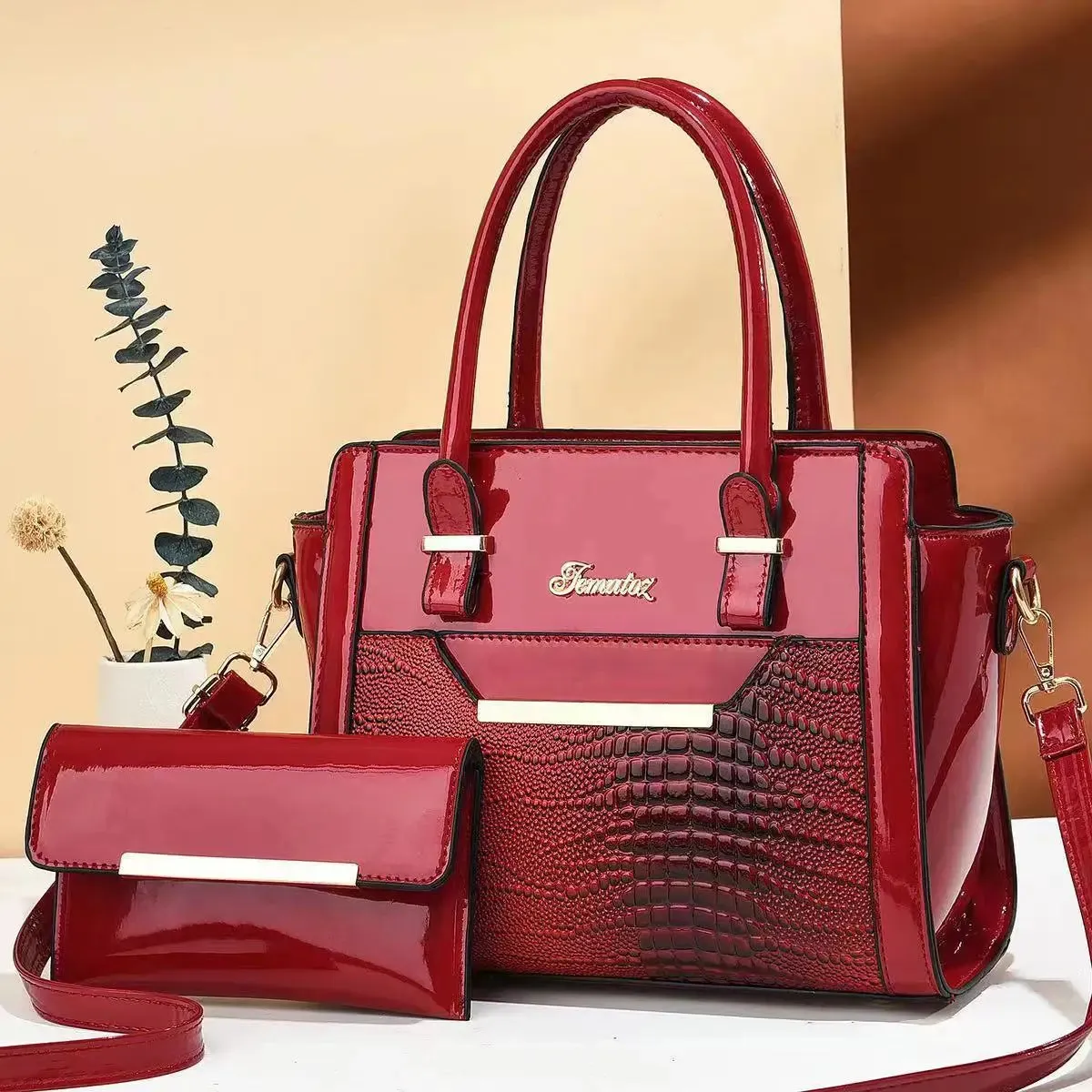 Large User-friendly Tote Shoulder Crocodile Capacity Fashion Bag Handbags Bags Composite Quality 2024 PU High Patterned Best-rated Women Crossbody Single