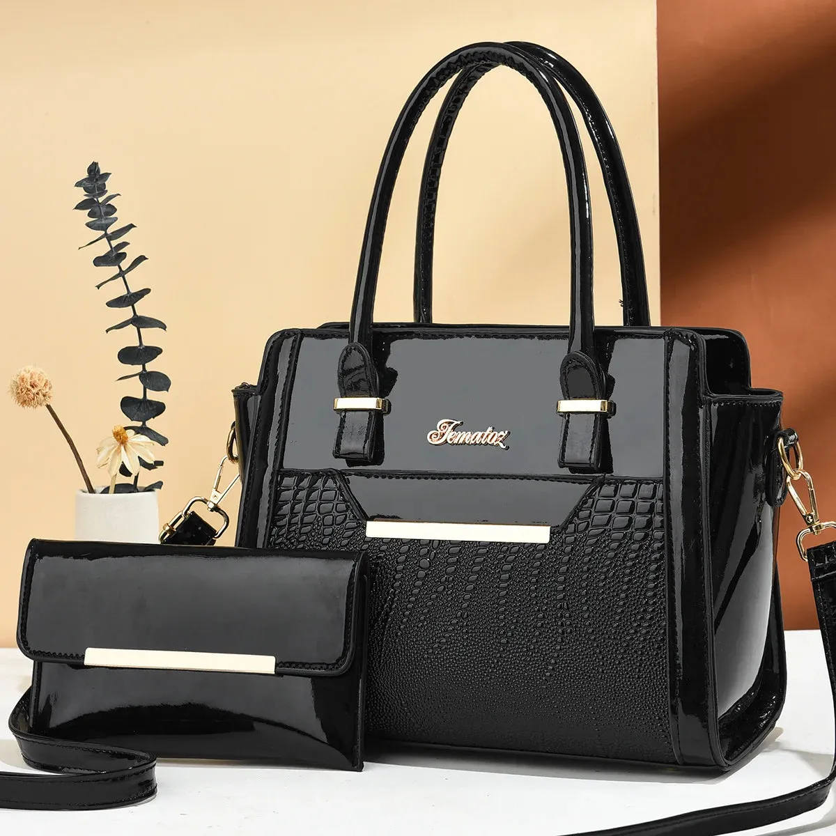 Large User-friendly Tote Shoulder Crocodile Capacity Fashion Bag Handbags Bags Composite Quality 2024 PU High Patterned Best-rated Women Crossbody Single