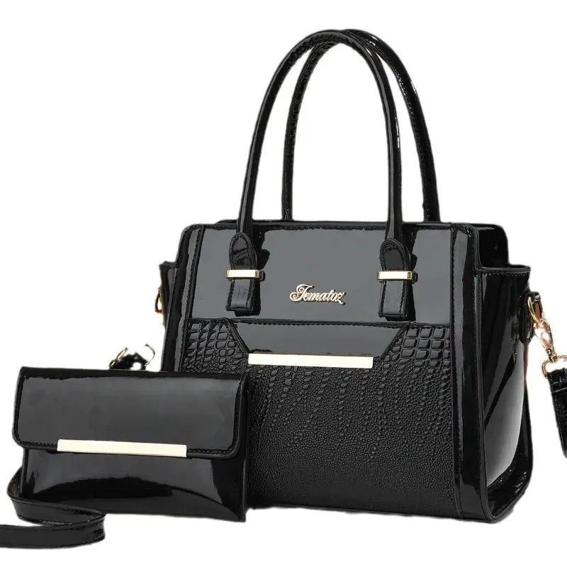 Large User-friendly Tote Shoulder Crocodile Capacity Fashion Bag Handbags Bags Composite Quality 2024 PU High Patterned Best-rated Women Crossbody Single