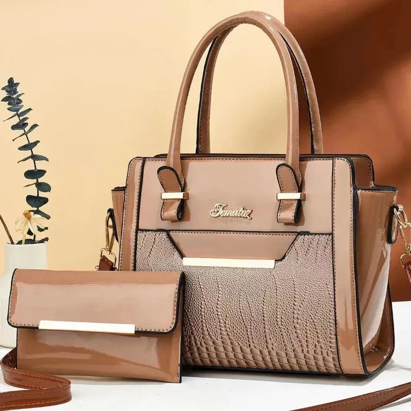 Large User-friendly Tote Shoulder Crocodile Capacity Fashion Bag Handbags Bags Composite Quality 2024 PU High Patterned Best-rated Women Crossbody Single