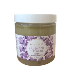 Lavender Flowers Sugar Scrub