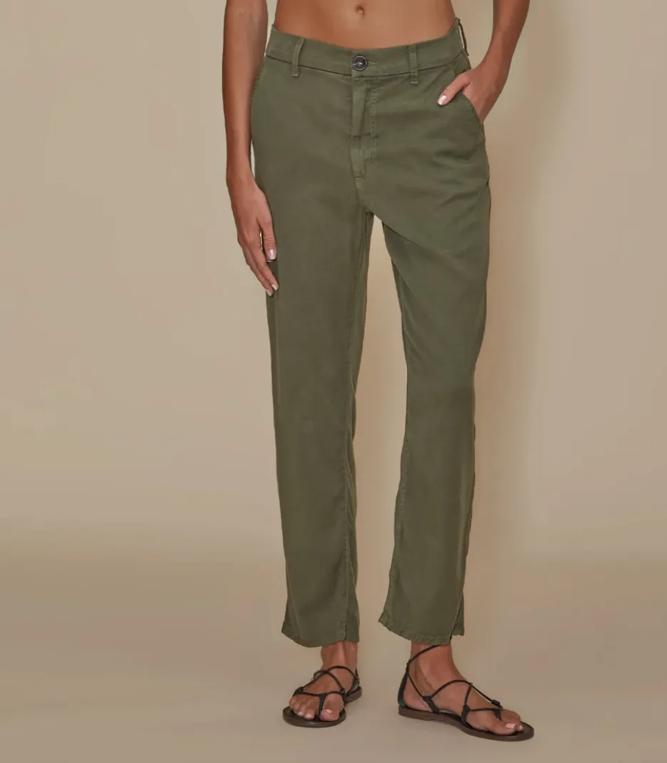 Le Jean - Sloane Slim Trouser - Olive Green