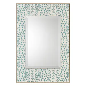 Les Touches Mirror, Aqua, Multi Size