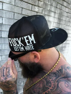 LET 'EM HATE BLACK CAMO SIDE STYLE BLACK HAT