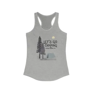 Let's Go Camping Women's Racerback Tank