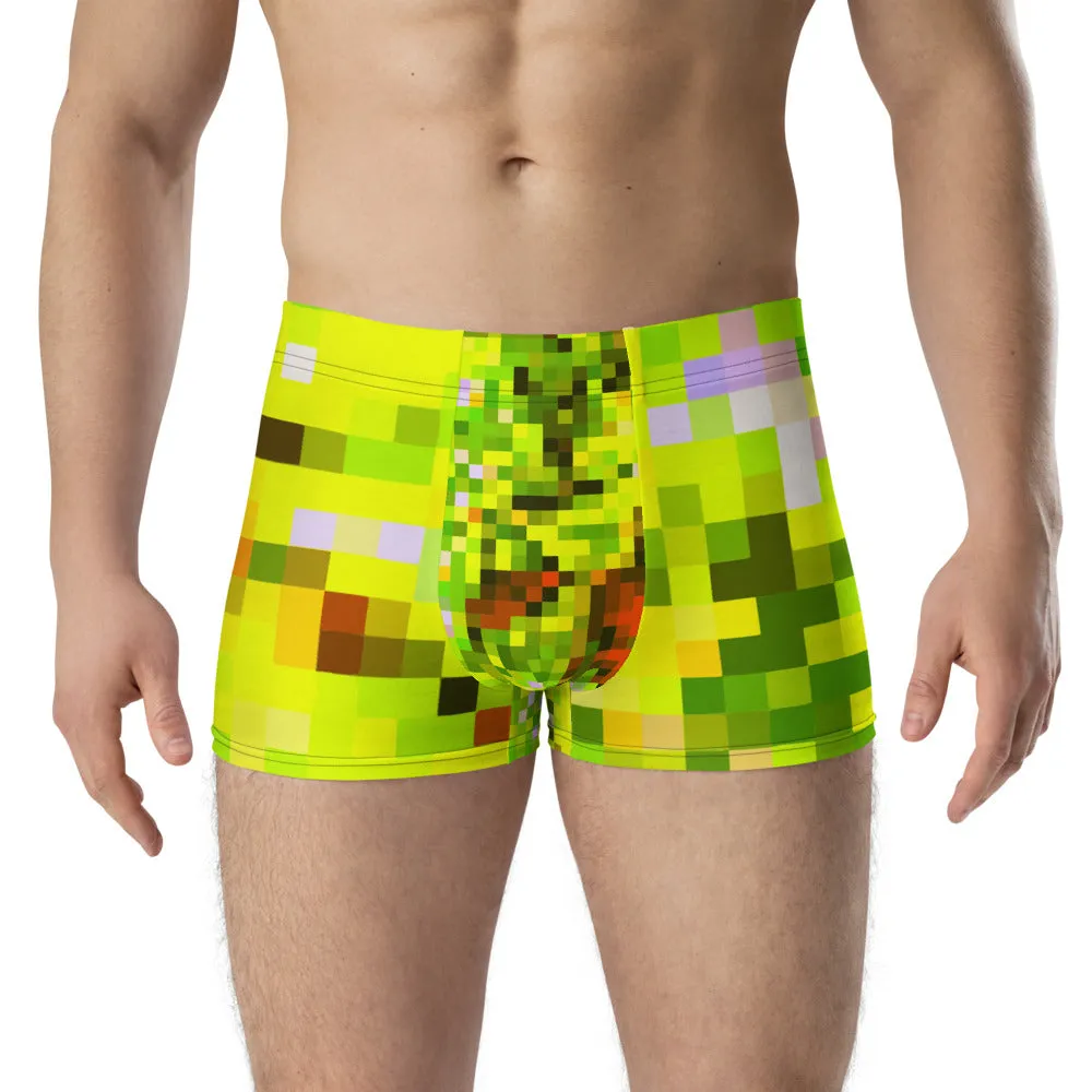 LGBT Mens Boxer Briefs - Yellow Checked