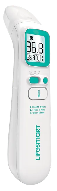 LifeSmart Infrared Thermometer Dual Function (Forehead & Ear)