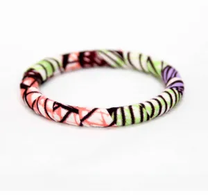 Lilacsplash Slim Ankara Bangle