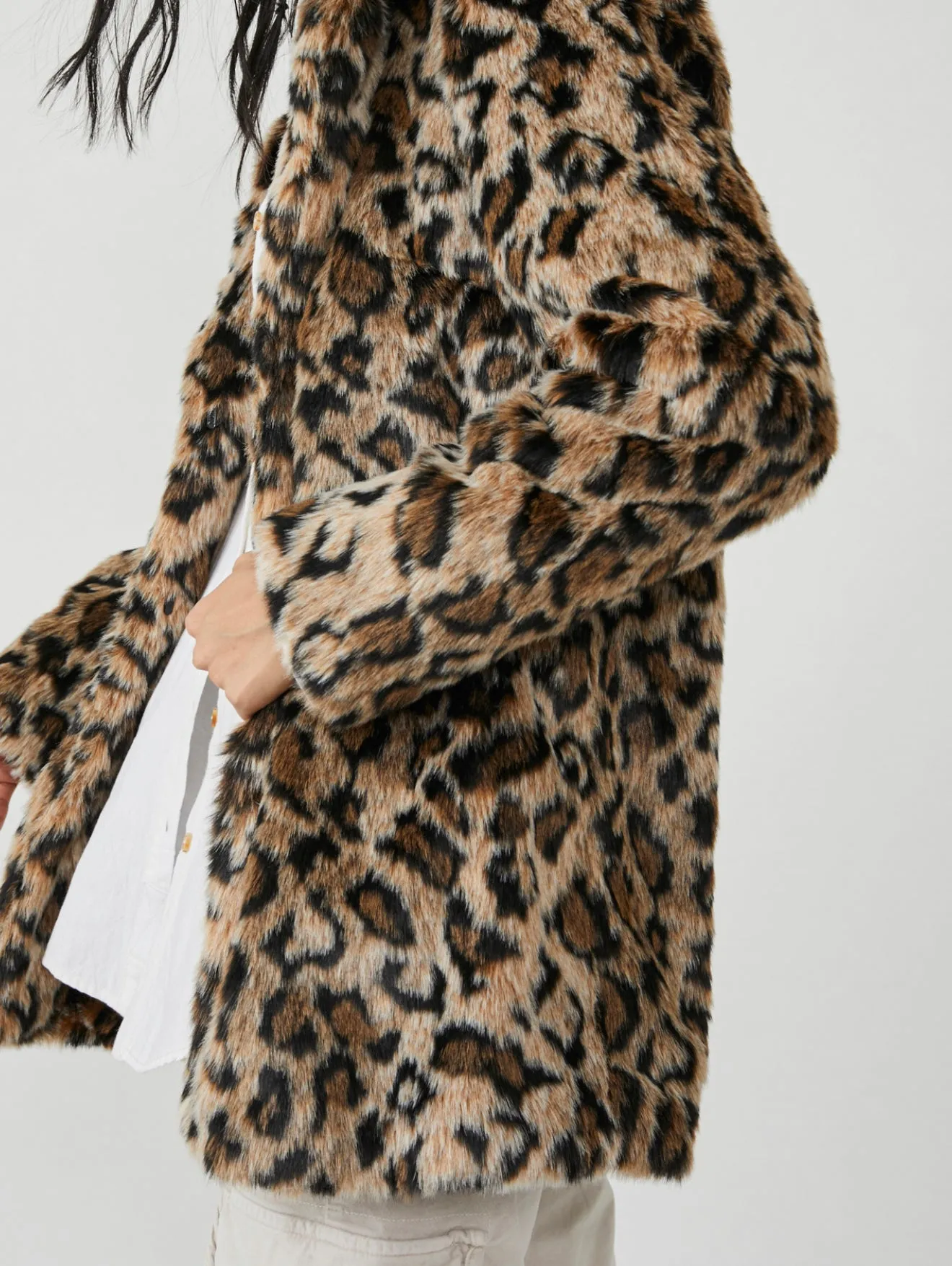 Lola Leopard Blazer Jacket Faux Fur