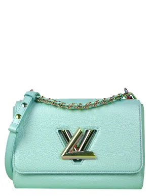 Louis Vuitton Blue Iridescent Calfskin Twist MM Crossbody