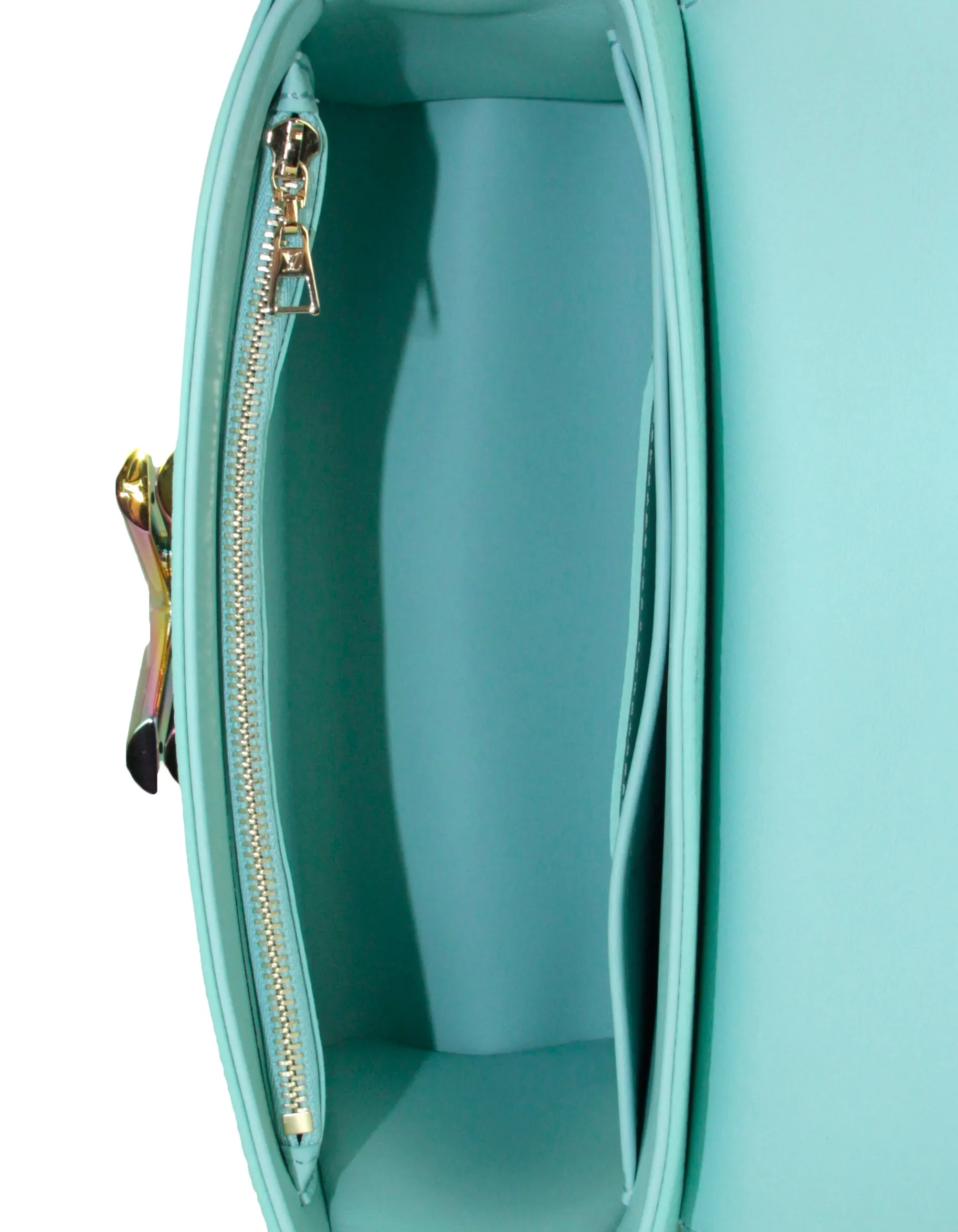 Louis Vuitton Blue Iridescent Calfskin Twist MM Crossbody