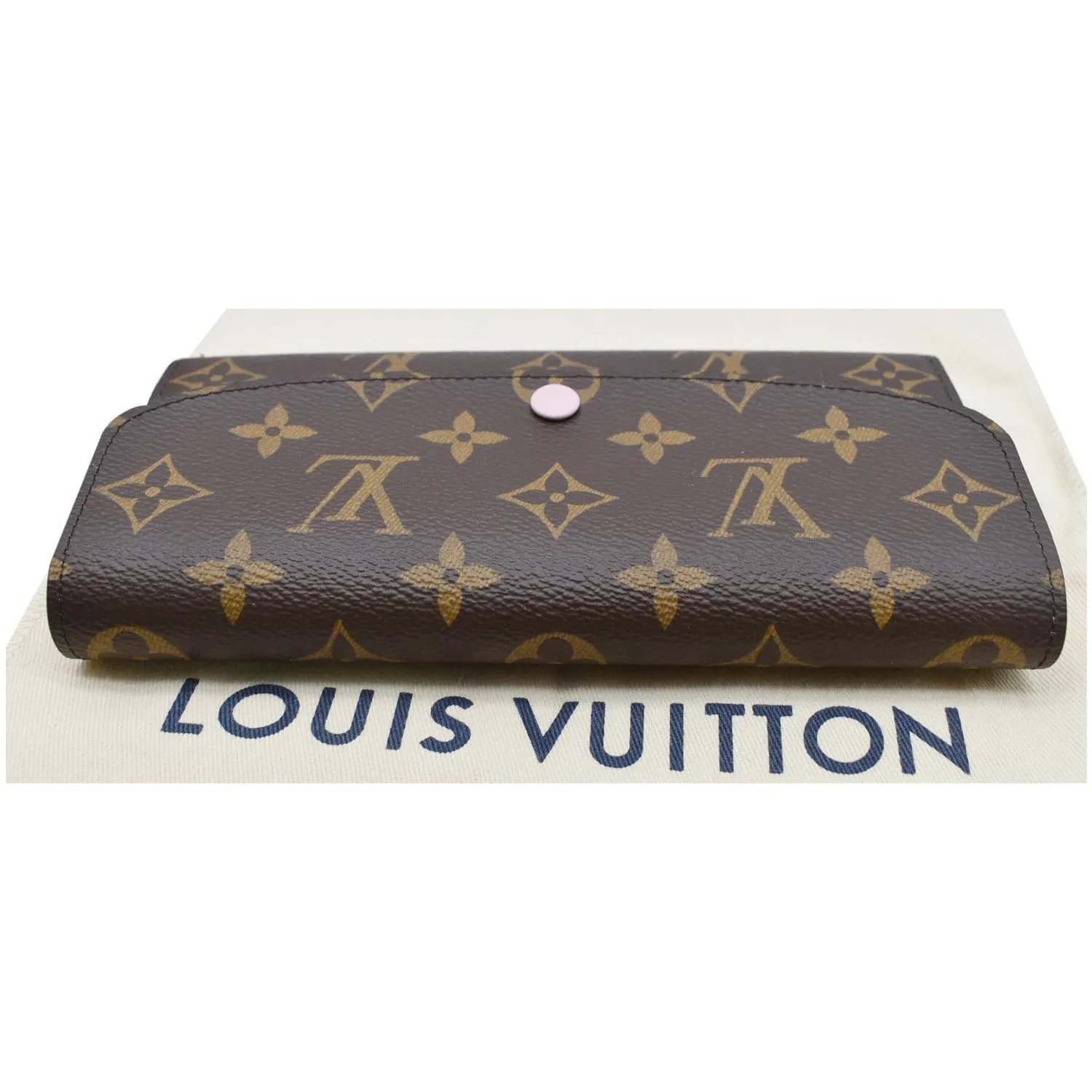 LOUIS VUITTON Emilie Monogram Canvas Wallet Rose Ballerine