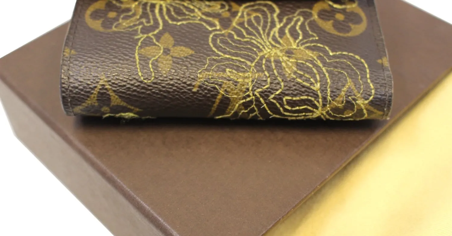 LOUIS VUITTON Gold Monogram Dentelle Trifold Wallet Limited - Sale
