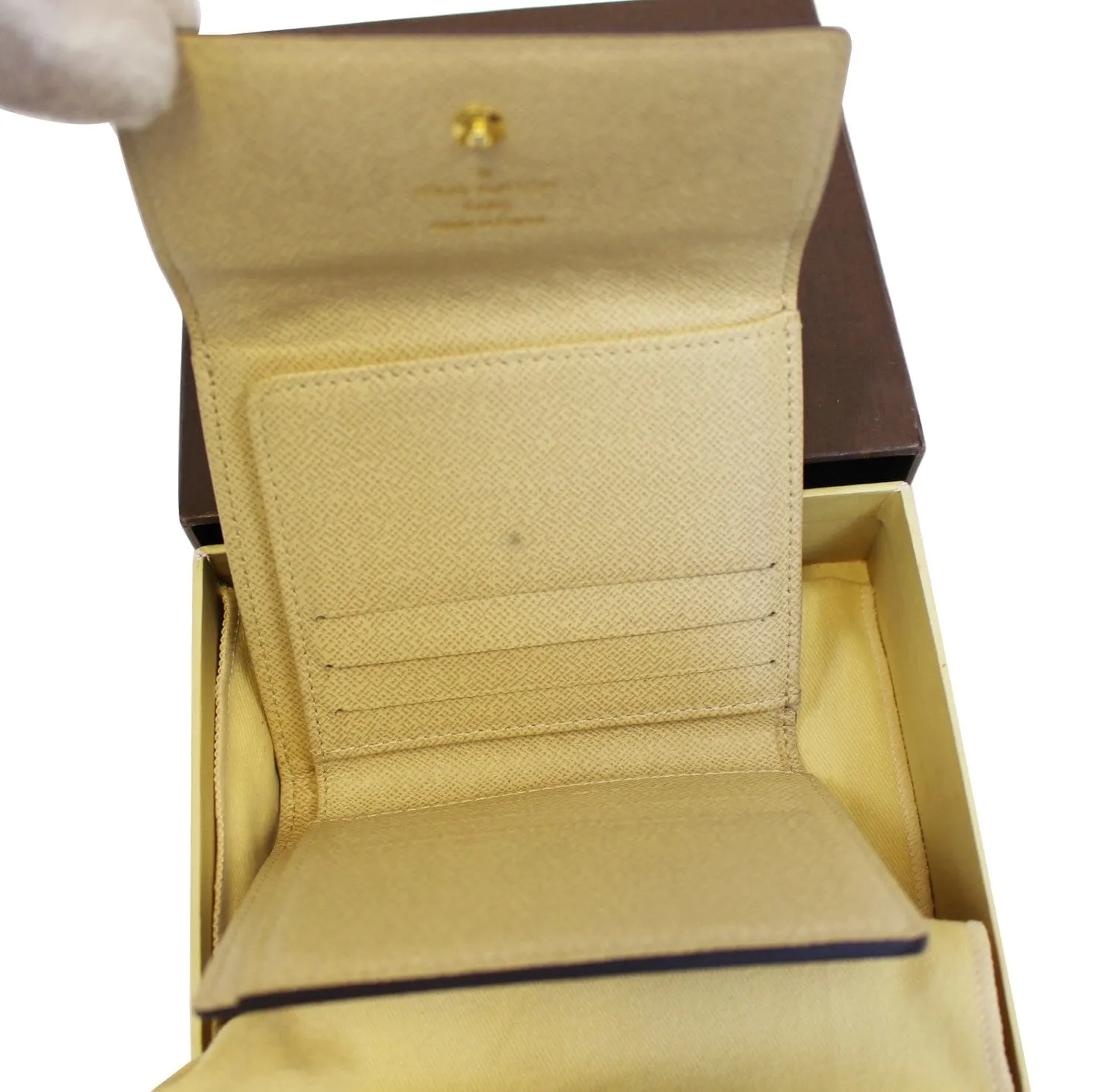 LOUIS VUITTON Gold Monogram Dentelle Trifold Wallet Limited - Sale