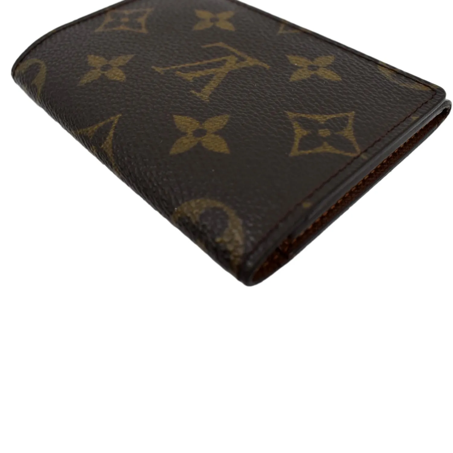 LOUIS VUITTON Monogram Canvas Card Holder Small Wallet Brown