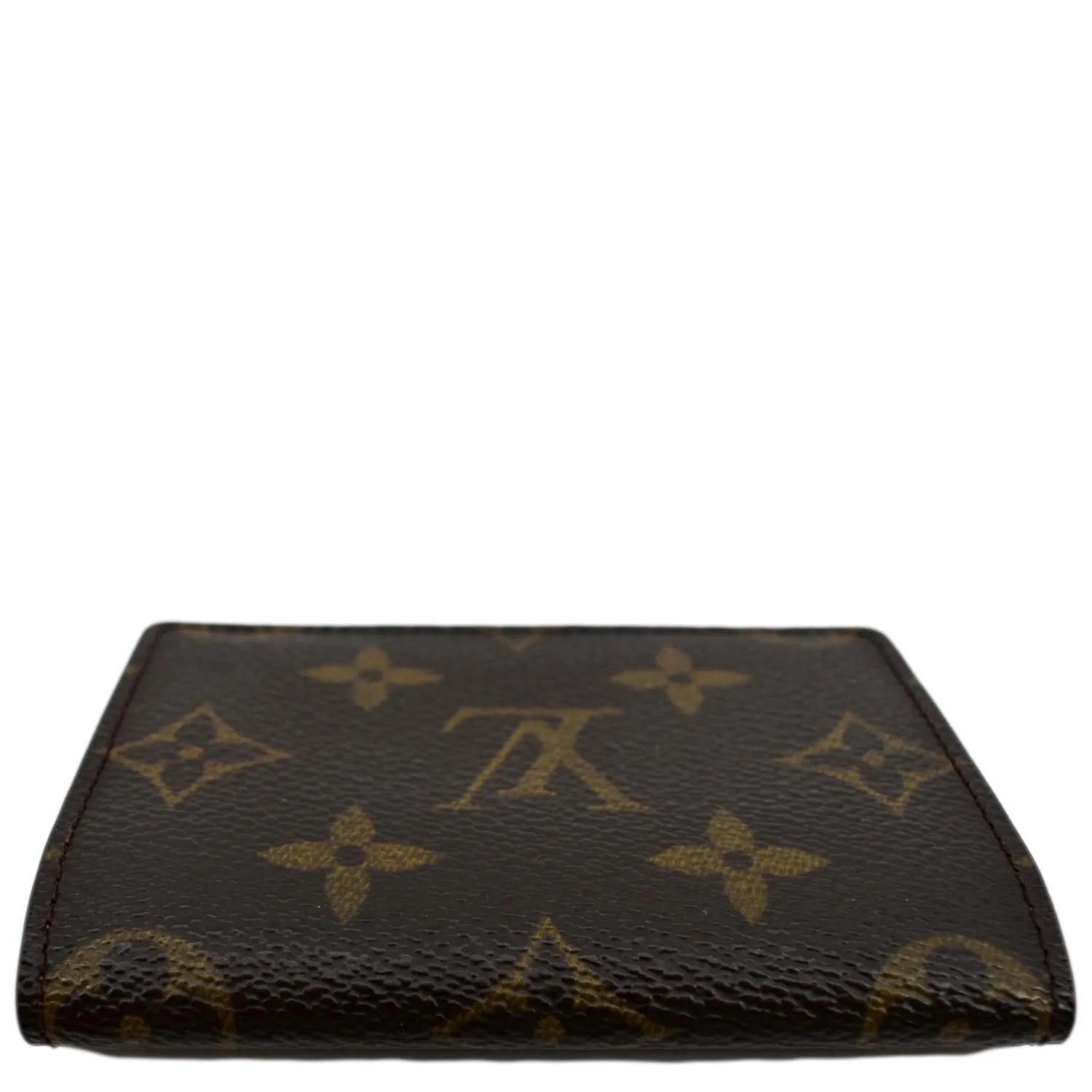 LOUIS VUITTON Monogram Canvas Card Holder Small Wallet Brown