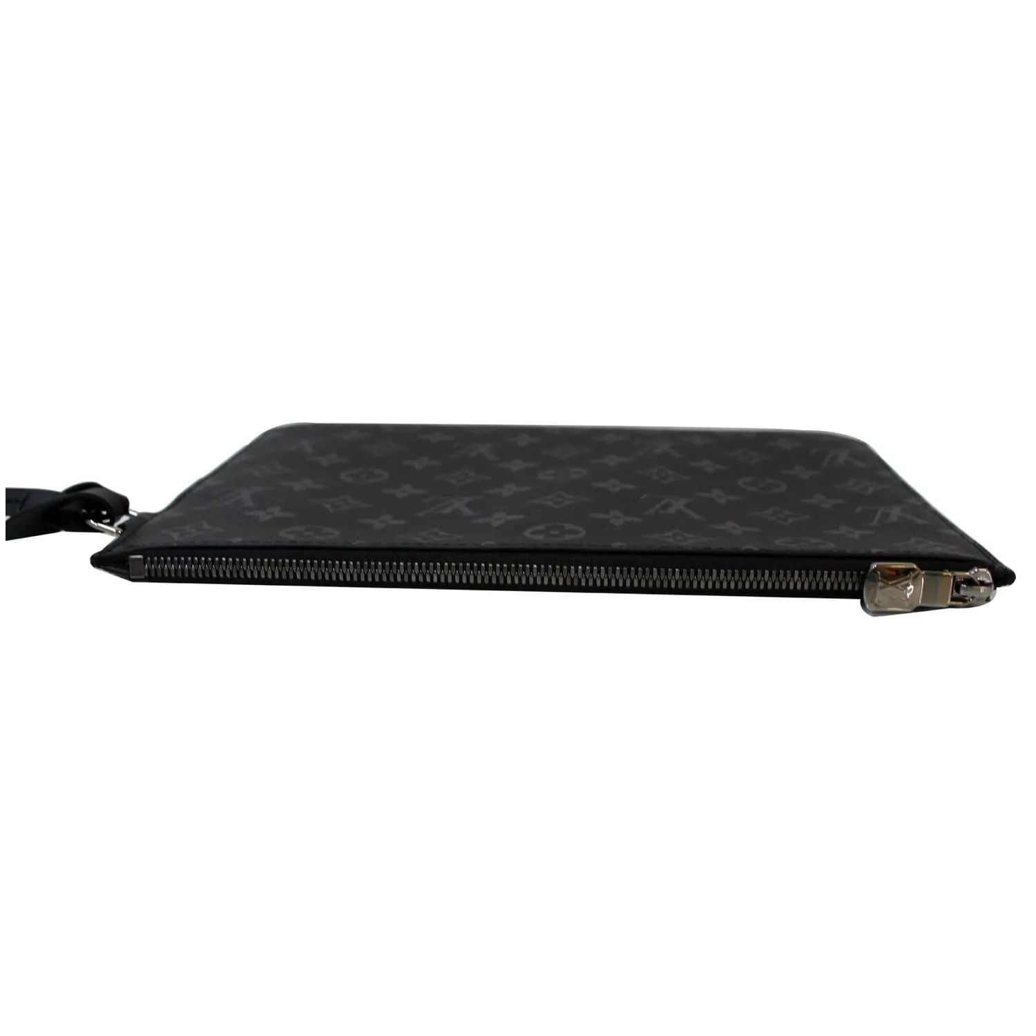 LOUIS VUITTON Pochette Monogram Eclipse Wristlet Black